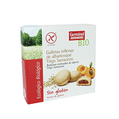 Germinal Galletas de Trigo Sarraceno Rellenas de Albaricoque, sin Gluten - 200g