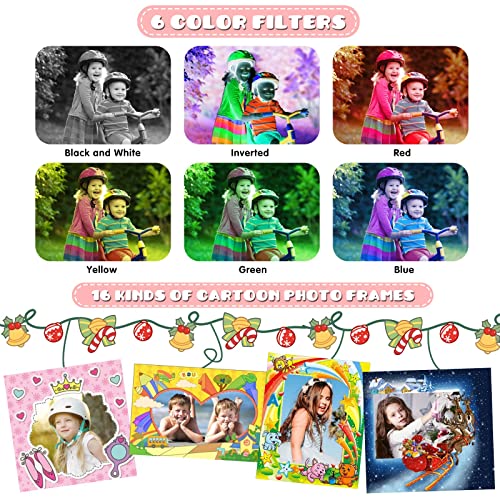 Gofunly Cámara de Fotos Digitales para Niños, 2.0" HD 1080P 20MP Camara de Fotos para Infantil, Tarjeta de Memoria de 32GB Selfie Video Cámara Infantil, Regalos Ideales para Niños de 3-12 Años (Rosa)