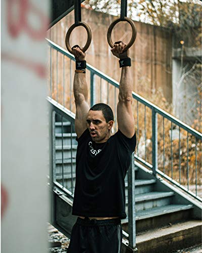 GORNATION Pull Up Grips y muñequera para protección de Manos, Wodies, Guantes para calistenia y Gimnasia (Medium)