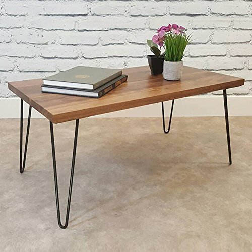 Gototo – Juego de 4 patas de mesa con horquillas de hierro para el pelo, patas de mesa, metal, color negro, industrial, patas de muebles, para manualidades, sillas, muebles, 20/30/40/71 cm (30 cm)