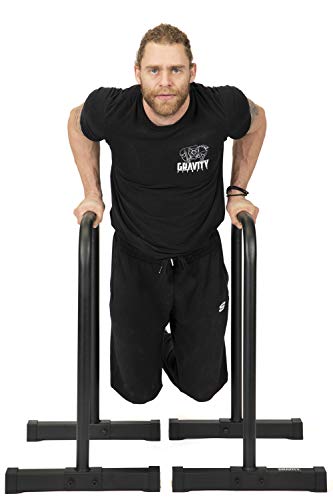 Gravity Fitness Parallettes - Barras para dips - XL - Nuevas asas de 38 mm - Para calistenia, crossfit, uso doméstico y comercial