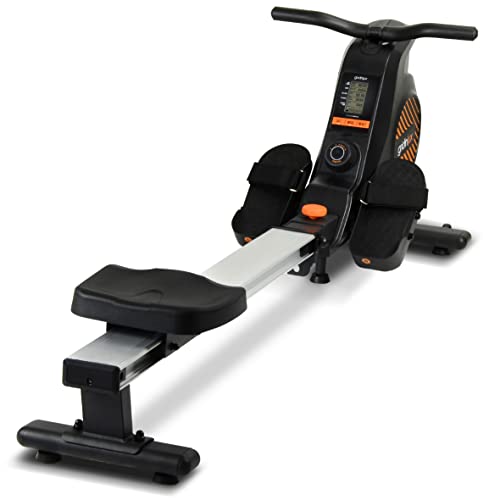 GRIDINLUX | Máquina de Remo Magnética | Trainer Impulse | Fitness en casa | 6Kg Resistencia Magnética | 8 Niveles de Tensión | Plegable