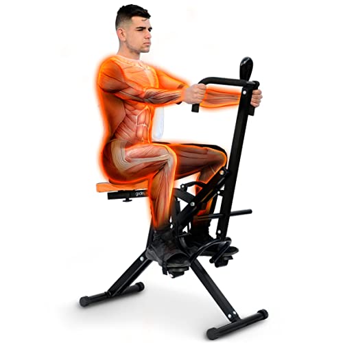 GRIDINLUX | Máquina Ejercicios Multifunción | Trainer M-Potrex | Musculación, Tonificación, Cardio | Registro Actividad | 12 Niveles Intensidad | Pantalla LCD | Plegable