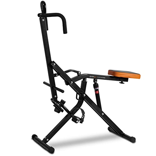 GRIDINLUX | Máquina Ejercicios Multifunción | Trainer M-Potrex | Musculación, Tonificación, Cardio | Registro Actividad | 12 Niveles Intensidad | Pantalla LCD | Plegable