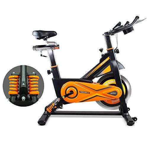 gridinlux | Trainer Alpine 8500 | Bicicleta estática | Ciclo Indoor Spinning | Volante de Inercia 25 kg | Nivel Avanzado | Sistema de Absorción de Impactos | Pantalla LCD | Fitness