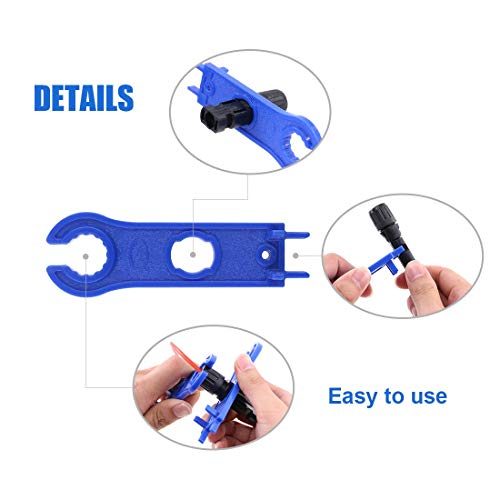 GTIWUNG 6 Pares Solar Panel Cable Conector, Conector Solar Fotovoltaico, Macho/Hembra Conector Impermeable de Anillo de Sello Impermeable, Conectores de Cable de Panel Solar para Sistema Fotovoltaico