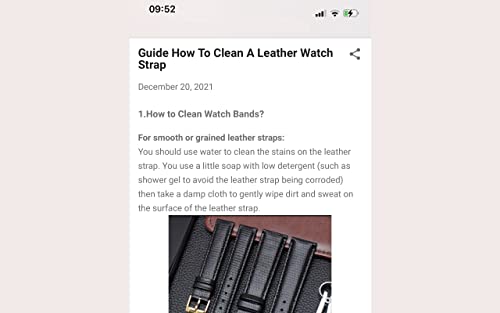 Guide How To Clean A Leather Watch Strap