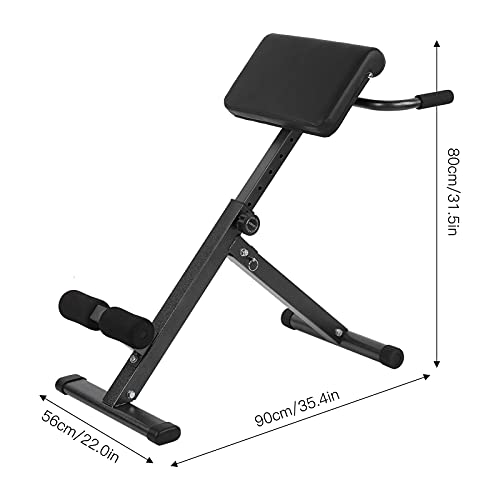 Haofy Silla Romana Ajustable Hiperextensión, Entrenamiento Multifuncional Banco De Hiperextensión Plegable Espalda En Casa Gimnasio Silla De Ejercicio Equipo De Fitness