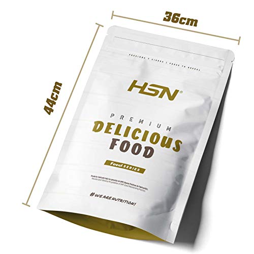 Harina de Avena de Sabores de HSN | Chocolate 3Kg = 60 Tomas | Instant Oatmeal | Ideal para Batidos, Tortitas de Avena y Claras | Sin Azúcares añadidos