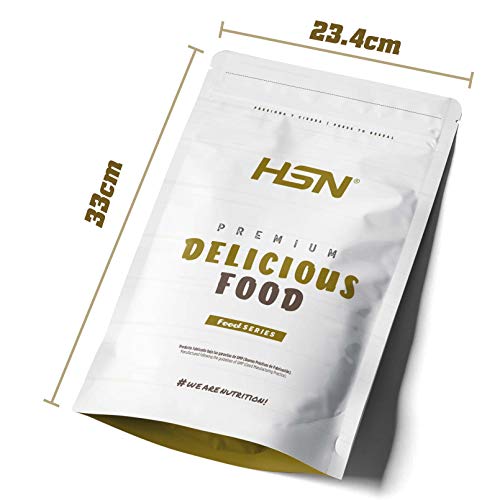 Harina de Avena de Sabores de HSN | Fresa Tarta Queso 1Kg = 20 Tomas | Instant Oatmeal | Ideal para Batidos, Tortitas de Avena y Claras | Sin Azúcares añadidos