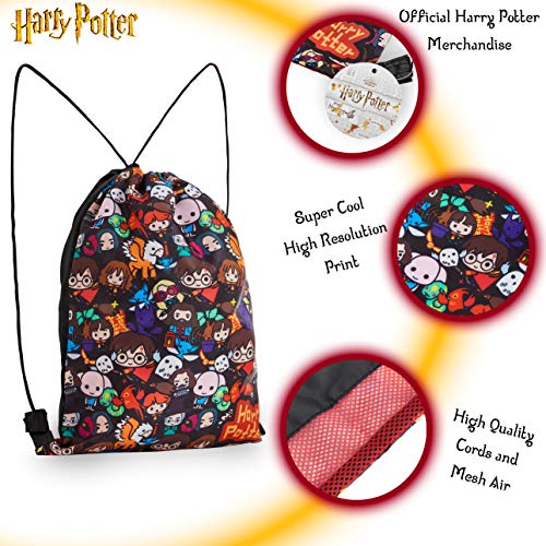 HARRY POTTER Mochila Cuerdas Mochila Saco Regalos Originales para Niños Niñas