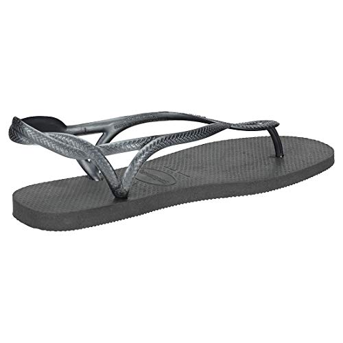 Havaianas Luna Sandalias, Mujer, Negro (Black 697), 37/38 EU