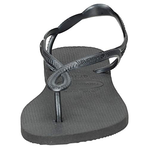 Havaianas Luna Sandalias, Mujer, Negro (Black 697), 37/38 EU