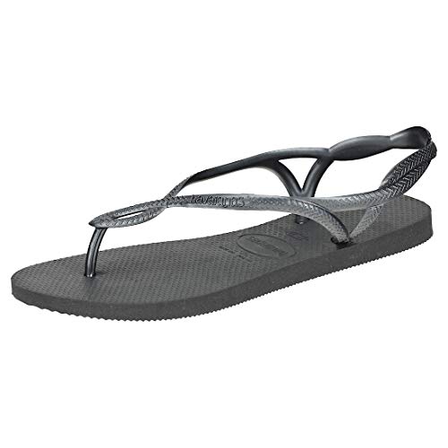 Havaianas Luna Sandalias, Mujer, Negro (Black 697), 37/38 EU