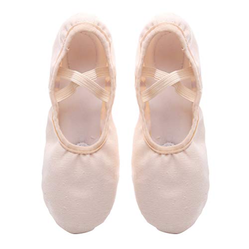 Healifty 1 par de Zapatos de Ballet de Lona Zapatillas de Ballet de Suela Completa Zapatos de Yoga para Bailar para Niños Pequeños Niñas Niñas Talla 29