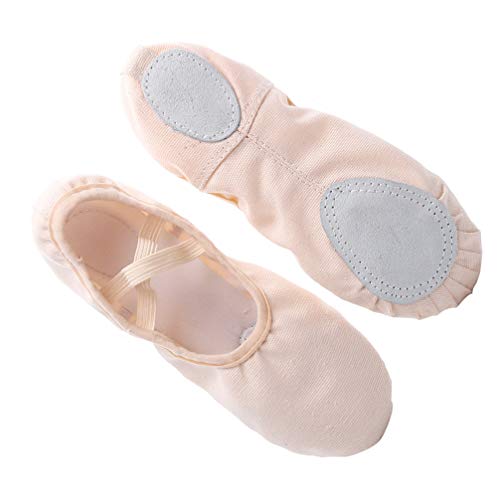 Healifty 1 par de Zapatos de Ballet de Lona Zapatillas de Ballet de Suela Completa Zapatos de Yoga para Bailar para Niños Pequeños Niñas Niñas Talla 29