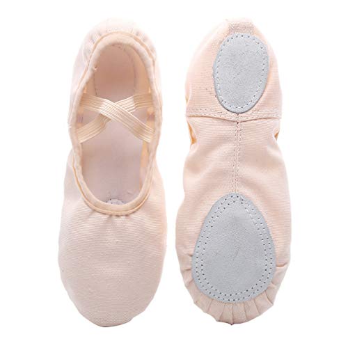 Healifty 1 par de Zapatos de Ballet de Lona Zapatillas de Ballet de Suela Completa Zapatos de Yoga para Bailar para Niños Pequeños Niñas Niñas Talla 29