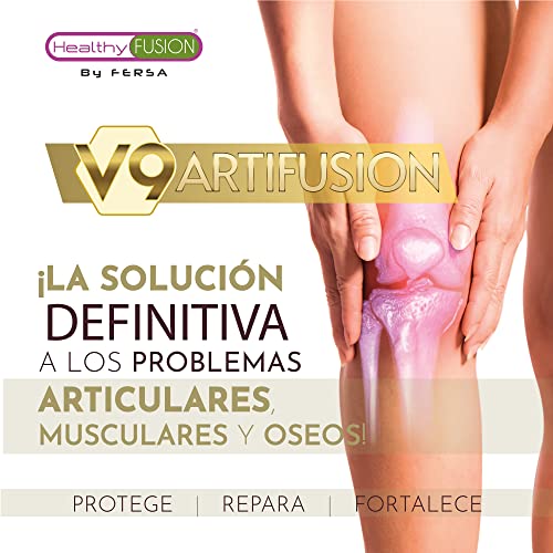 HealthyFusion by Fersa Antiinflamatorio y Analgésico, Protege y repara músculos y articulaciones, Elimina dolores y repara lesiones, Cúrcuma, Glucosamina, Condroitina, MSM, 90 Cápsulas