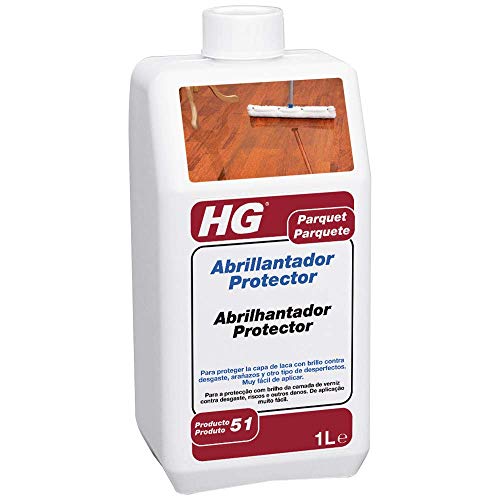 HG 200100130 - Abrillantador Protector para Parquet, Blanco, 1000 Mililitros