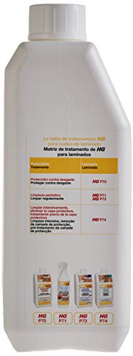 HG Abrillantador Protector de Laminado con Acabado Brillante Contra Rasguños y Desgaste Para Todos los Suelos, Antideslizante – 1 L