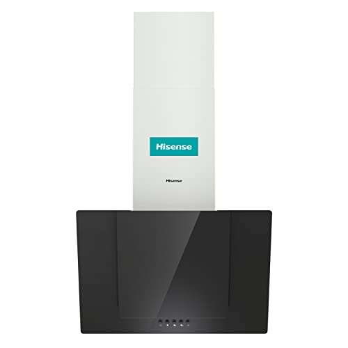 Hisense CH6IN6BXBG - Campana Decorativa 60 cm, Capacidad de Succión de 650 m³/h, Iluminación LED, Filtro de aluminio de Fácil Mantenimiento