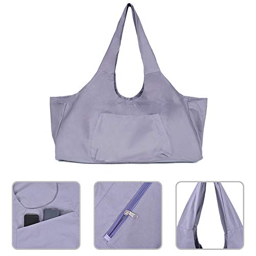 Hivexagon Bolsa de Yoga Multi Usos,Gran capacidad puedes poner la esterilla de yoga,Un bolsillo lateral grande y un bolsillo interior,Adecuado para clases de yoga y gimnasios