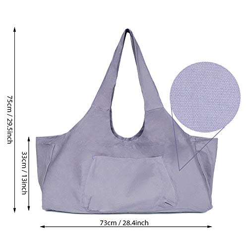 Hivexagon Bolsa de Yoga Multi Usos,Gran capacidad puedes poner la esterilla de yoga,Un bolsillo lateral grande y un bolsillo interior,Adecuado para clases de yoga y gimnasios