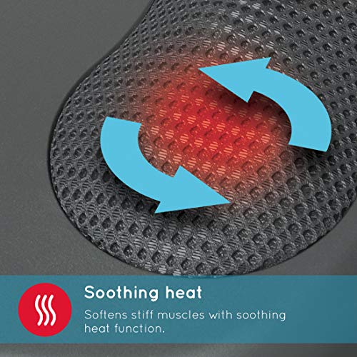 HoMedics Dual Masajeador Eléctrico para Pies – Masaje Plantar Profundo Shiatsu con 12 Cabezales Giratorios, Descontractura los Músculos, Ayuda la Circulación, Alivia el Dolor - Portátil y Compacto