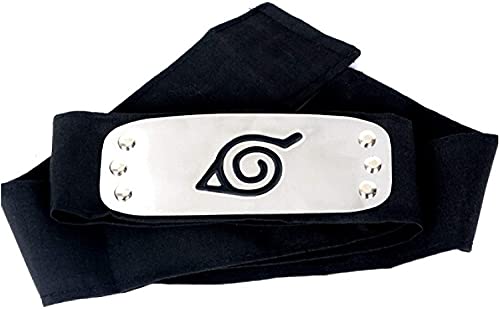 HOODBRO Banda para la Cabeza Ninja Naruto Shippuden Konohagakure Shinobi Manga Cosplay Anime Cinta Pelo