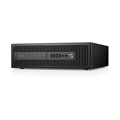 HP EliteDesk800 G1 SFF - Ordenador de sobremesa (Intel Core I5-4570 3.2 GHz, 8GB de RAM, Disco SSD 240GB, Lector DVD, Windows 10 Pro) Negro (Reacondicionado)