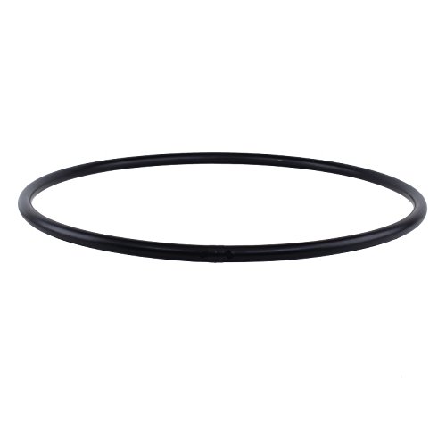 Hula Hoop en Blanco, HDPE-20mm, Ø80cm, Negro