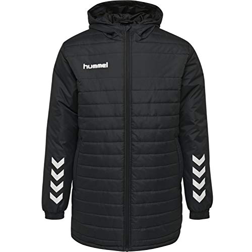 hummel Promo Bench-Parka Chaqueta, Hombre, Negro, Small