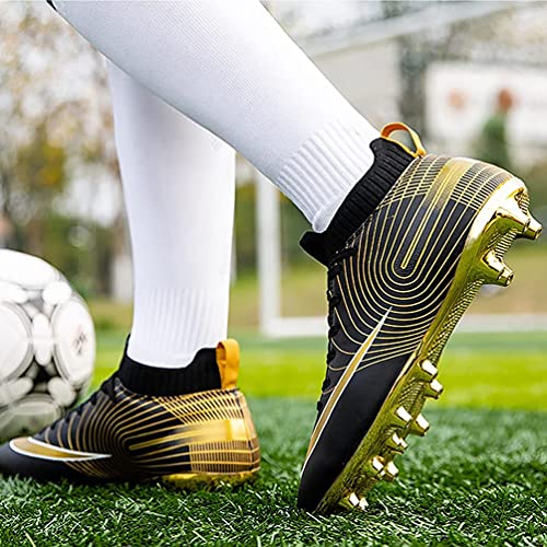 IFIKK Zapatillas de Fútbol Niños Hombre Profesionales Botas de Fútbol Spike Aire Libre Atletismo Zapatos de Fútbol Ligero Tacos Fútbol Zapatos de Fútbol Deporte (Elevado Estilo 2, 37)