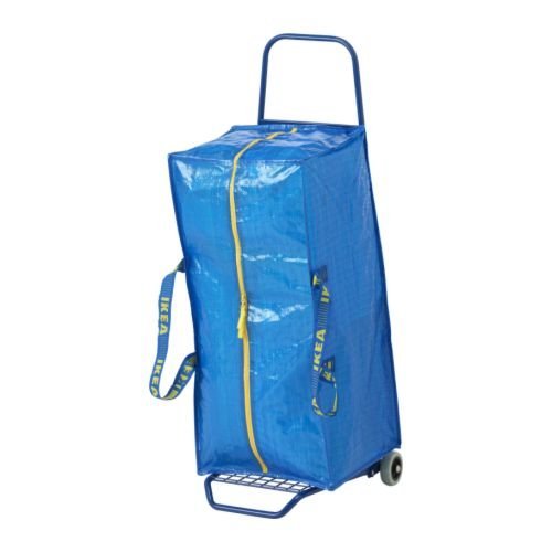 Ikea 990067 Bolsa para Carro, Azul, 35x28x3 cm