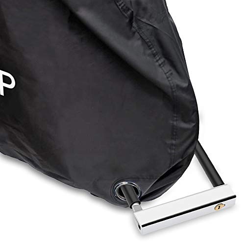 IPSXP Funda Bicicleta Exterior,210D Oxford Cubierta Protector Impermeable al Aire Libre Lluvia/UV/Polvo/Nieve con Orificio,Puede Cubrir Una, Dos o Tres Bicicletas,Apto para Todo Tipo de Bicicletas