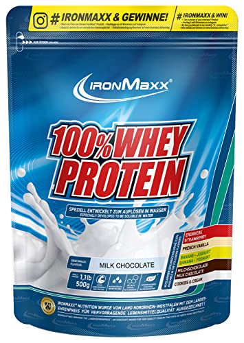 IronMaxx Ironmaxx Sabor Chocolate Con Leche 100% Polvo Proteína De Suero 500 G En Bolsa 500 g