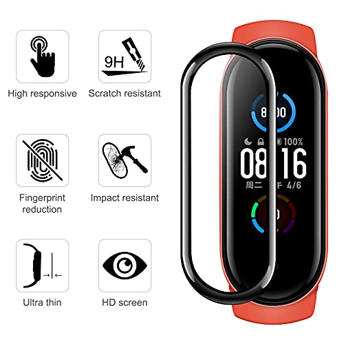 ivoler Correas Mi Band 5/Amazfit Band 5, [20 Piezas] 16 Piezas Pulsera para Xiaomi Mi Band 5 + 4 Piezas Protector Pantalla Correa de Repuesto Suave, Transpirable, Resistente al Sudor y Multicolor