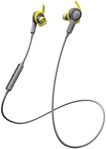 Jabra Sport Coach Audífono Intrauricular Deportivo Inalámbrico Bluetooth para Entrenamiento Deportivo con Capacitación de Audio Inteligente - Amarillo/Gris