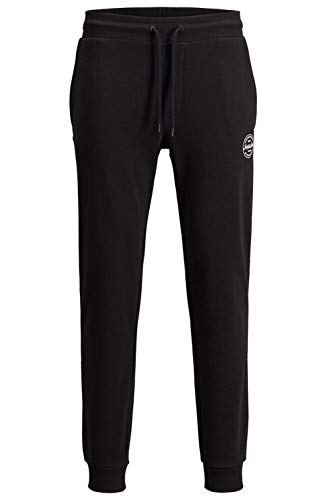 Jack & Jones Jjigordon Jjshark Sweat Pants Viy Noos Pantalones de Deporte, Negro (Negro), W (Tamaño del Fabricante: M) para Hombre