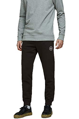 Jack & Jones Jjigordon Jjshark Sweat Pants Viy Noos Pantalones de Deporte, Negro (Negro), W (Tamaño del Fabricante: M) para Hombre