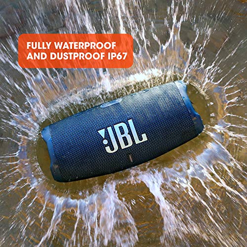 JBL Charge 5 – Altavoz inalámbrico portátil con Bluetooth y batería integrada, resistente al agua (IP67), con PartyBoost para subir el nivel de la fiesta, hasta 20h de reproducción, negro