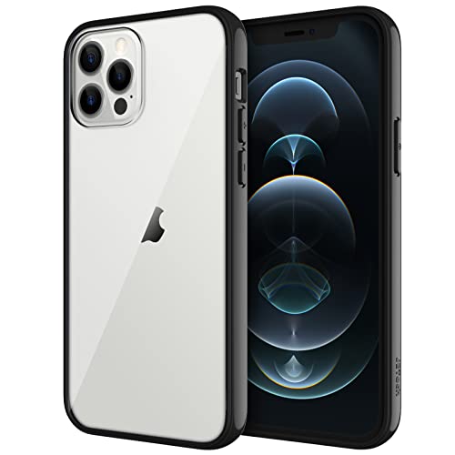 JETech Funda Compatible con iPhone 12/12 Pro 6,1 Pulgadas, Teléfono Carcasa Absorción de Impacto (Negro)