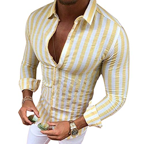 JiXuan Moda de Manga Larga de los Hombres Camisa de Rayas Verticales Sexy Marca de los Hombres Slim Fit Camisa de los Hombres de Moda Streetwear