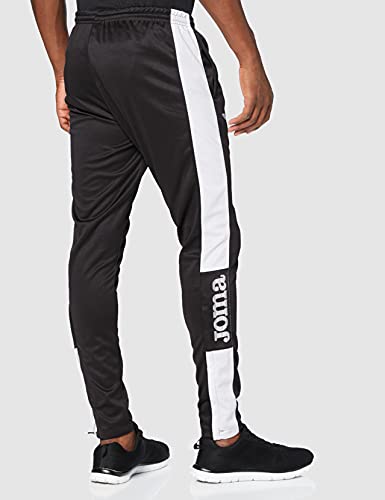 Joma 100761 Pantalon Largo, Hombre, Negro Blanco, 2XL