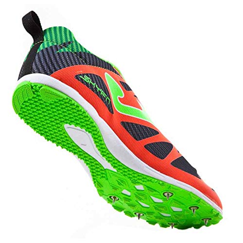 JOMA - 6728 Spikes, Zapatillas de Atletismo Unisex Adulto, Naranja (Coral-Black), 42 EU