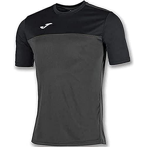 Joma Winner Camisetas Equip. M/C, Hombre, Antracita Negro