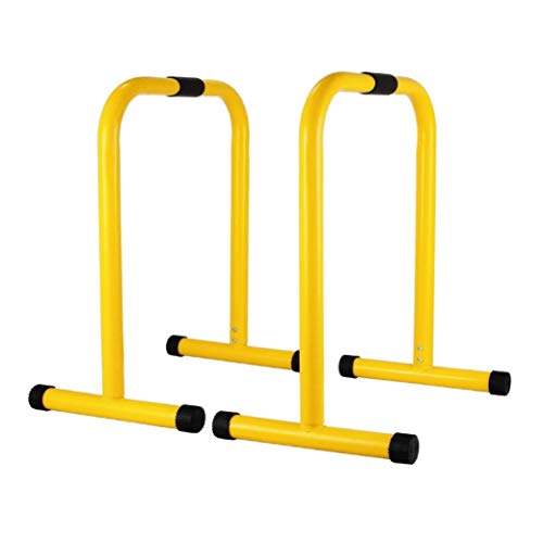 JOWY Barras paralelas o Push Up de Acero con agarres Acolchados, 85cm Calistenia Practicar Todo Tipo de elevaciones de Peso Corporal. Tu casa es tu Gimnasio.