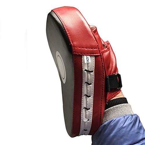 JZK 2 x Almohadillas y Manoplas Boxeo, Guantes de Boxeo Kick Boxing Punch MMA Kickboxing Sparring Pads de práctica para Muay Thai, Karate, Taekwondo, Artes Marciales