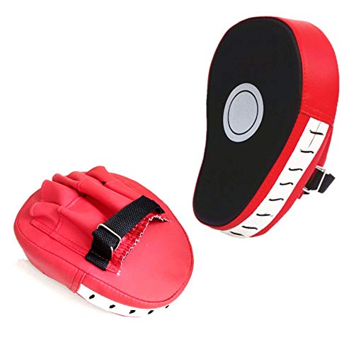 JZK 2 x Almohadillas y Manoplas Boxeo, Guantes de Boxeo Kick Boxing Punch MMA Kickboxing Sparring Pads de práctica para Muay Thai, Karate, Taekwondo, Artes Marciales