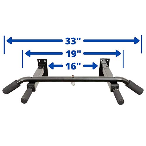 Kai Range Barra de Dominadas para Fijar en Pared para Gimnasio en Casa |Resistente para Uso en Interiores y Exteriores